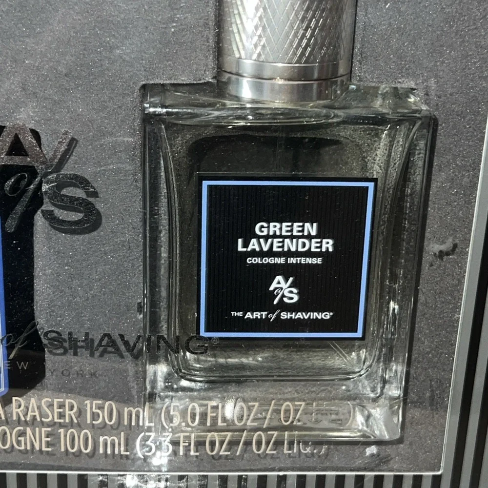 The Art Of Shaving Green Lavender Cologne 3.3oz & Shaving Cream 5oz Gift Set Box